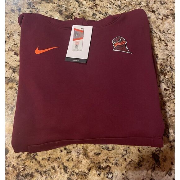 Virginia Tech Hokies Women's Club Hooded Sweatshirt - Picture 2 of 6